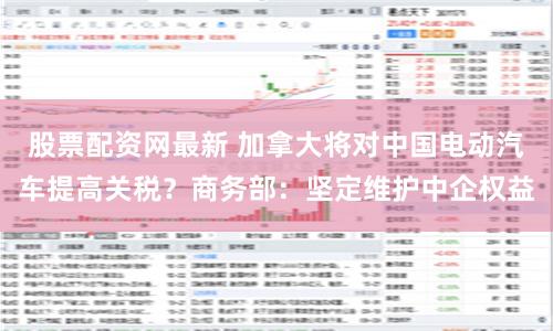 股票配资网最新 加拿大将对中国电动汽车提高关税?商务部:坚定维护中企权益